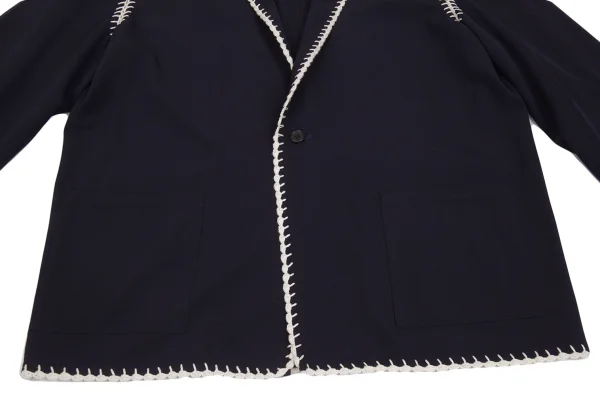 Yohji Yamamoto POUR HOMME Crochet Design Wool Jacket K-161241_008