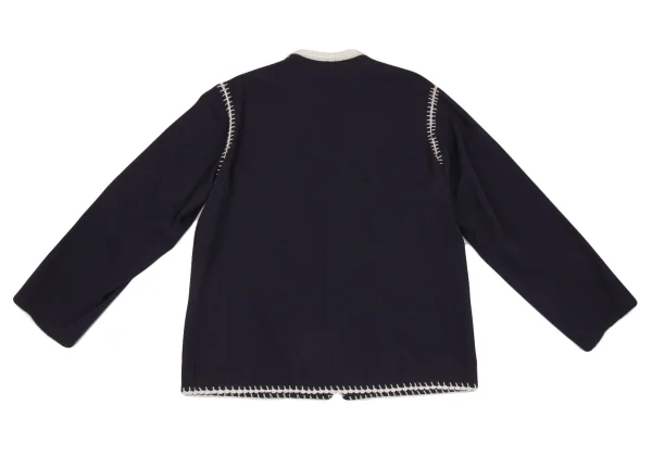 Yohji Yamamoto POUR HOMME Crochet Design Wool Jacket K-161241_013