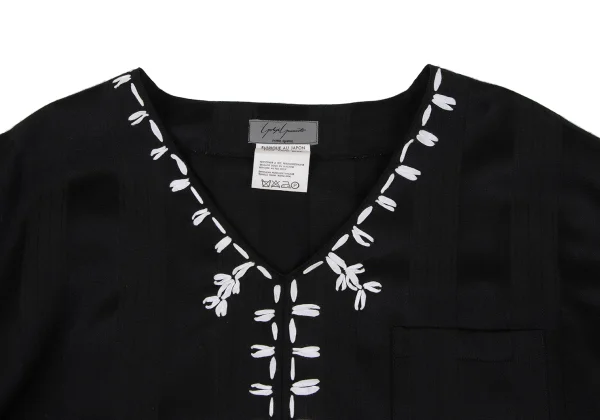 Yohji Yamamoto POUR HOMME Stripe Jacquard Stitch Top K-161243_005