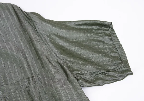 Yohji Yamamoto POUR HOMME Stripe Jacquard Rayon Shirt K-161245_008