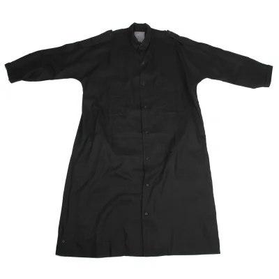 Yohji Yamamoto POUR HOMME Linen Epaulette Shirt Coat
