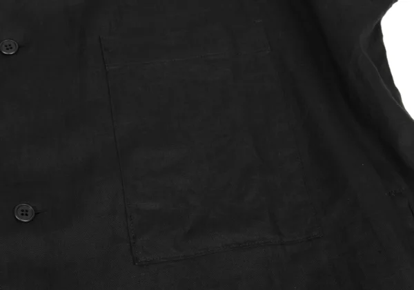 Yohji Yamamoto POUR HOMME Linen Epaulette Shirt Coat K-161246_006