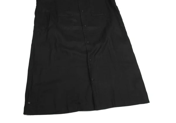 Yohji Yamamoto POUR HOMME Linen Epaulette Shirt Coat K-161246_010