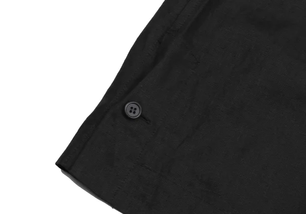 Yohji Yamamoto POUR HOMME Linen Epaulette Shirt Coat K-161246_011