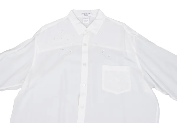 Yohji Yamamoto POUR HOMME Dot Cutting Rayon Shirt K-161248_002