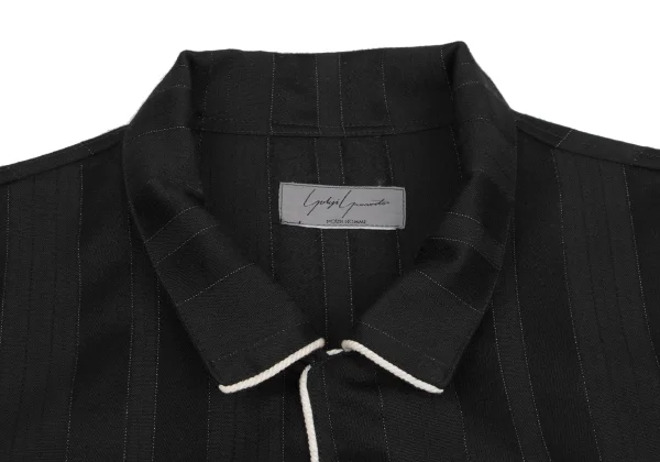 Yohji Yamamoto POUR HOMME Striped Jacquard Western Taping Pullover Shirt K-161249_005