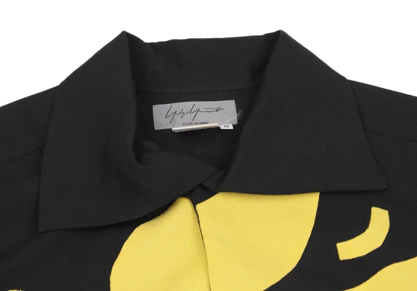 Yohji Yamamoto POUR HOMME Bird Patch Rayon Shirt K-161250_005