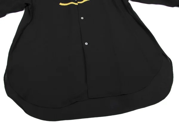 Yohji Yamamoto POUR HOMME Bird Patch Rayon Shirt K-161250_008
