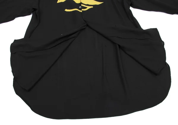 Yohji Yamamoto POUR HOMME Bird Patch Rayon Shirt K-161250_009
