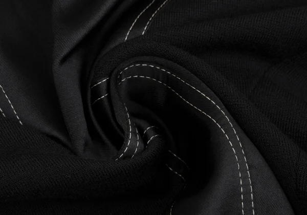 Yohji Yamamoto POUR HOMME Knit Switching Shiny Shirt Jacket K-161251_017