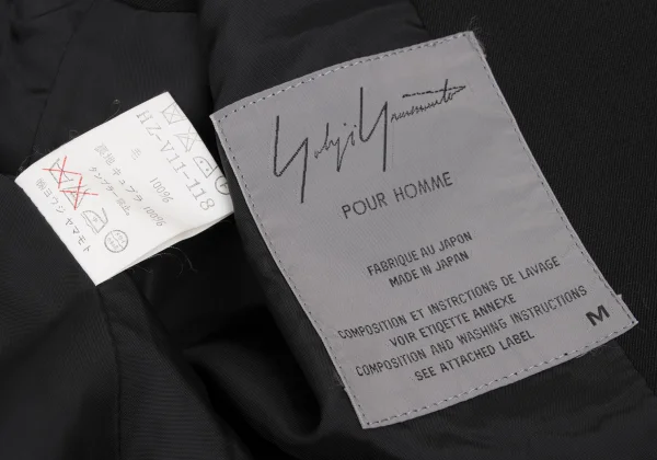 Yohji Yamamoto POUR HOMME Wool Gaba Zip Vest K-161252_012