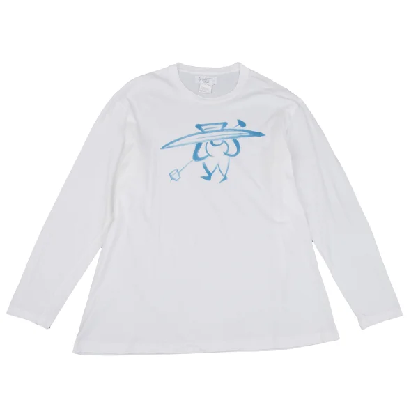 Yohji Yamamoto POUR HOMME Drawing Printed T Shirt White M K-161254_001