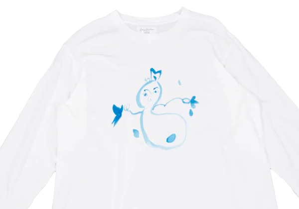 Yohji Yamamoto POUR HOMME Snowman Drawing Print Top K-161255_002