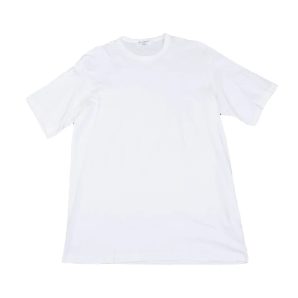 Yohji Yamamoto POUR HOMME Back Point Logo Print T-shirt White S-M K-161256_001