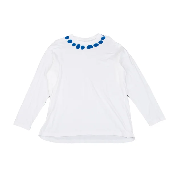 Yohji Yamamoto POUR HOMME Dot Drawing Print Top White M K-161257_001