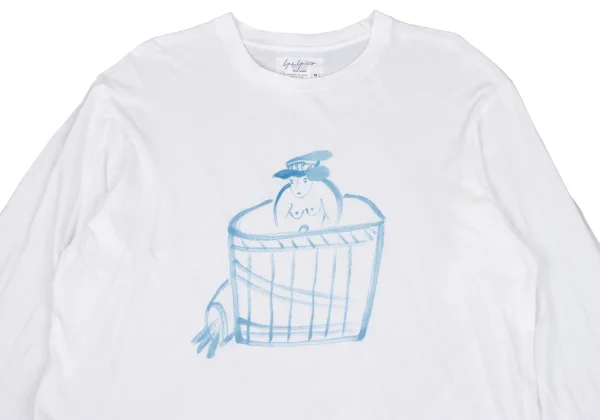 Yohji Yamamoto POUR HOMME Japanese-style Drawing Print T-shirt K-161258_002