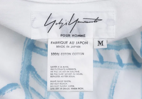 Yohji Yamamoto POUR HOMME Japanese-style Drawing Print T-shirt K-161258_015