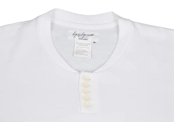 Yohji Yamamoto POUR HOMME Henley Neck Cotton Top K-161259_006