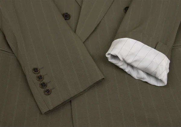 VALENTINO GARAVANI Wool Blend Stripe Double Jacket K-161263_008