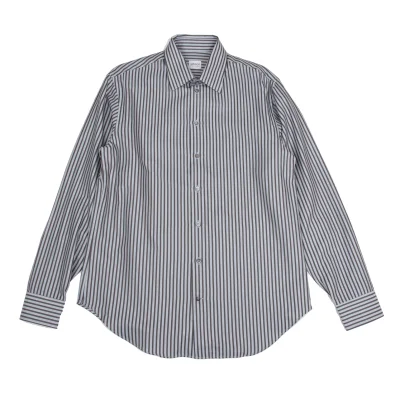 ARMANI COLLEZIONI Cotton Striped Long Sleeve Shirt