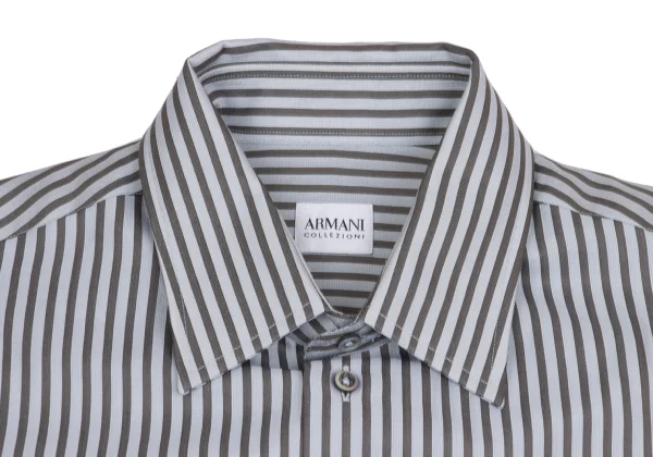 ARMANI COLLEZIONI Cotton Striped Long Sleeve Shirt K-161265_003