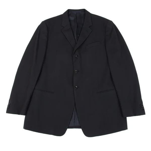 ARMANI COLLEZIONI Diagonal Striped Wool Jacket Charcoal 54 K-161266_001