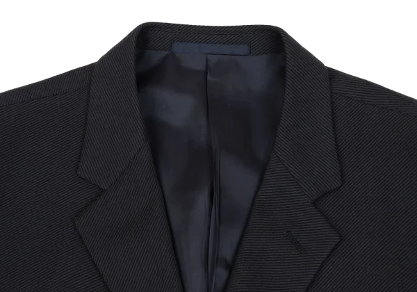 ARMANI COLLEZIONI Diagonal Striped Wool Jacket K-161266_003