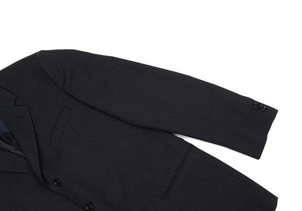 ARMANI COLLEZIONI Diagonal Striped Wool Jacket K-161266_007