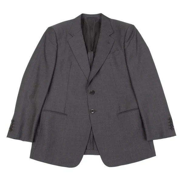 ARMANI COLLEZIONI Wool Striped 3B Jacket Grey 54 K-161267_001