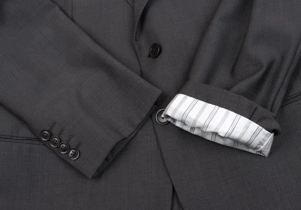 ARMANI COLLEZIONI Wool Striped 3B Jacket K-161267_007