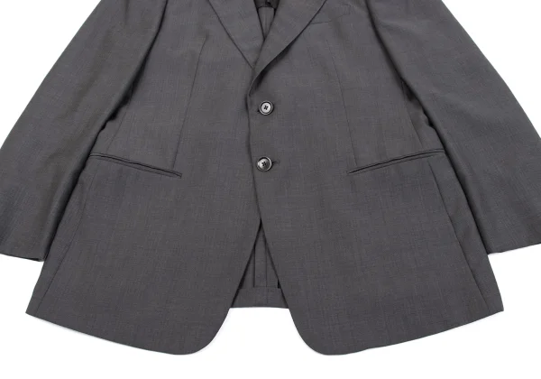ARMANI COLLEZIONI Wool Striped 3B Jacket K-161267_008