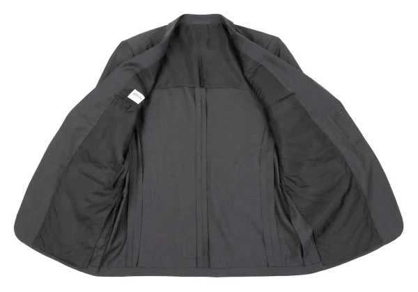 アルマーニコレッツォーニARMANI COLLEZIONI ウールシャドーストライプセットアップスーツ グレー54 K-161269_008