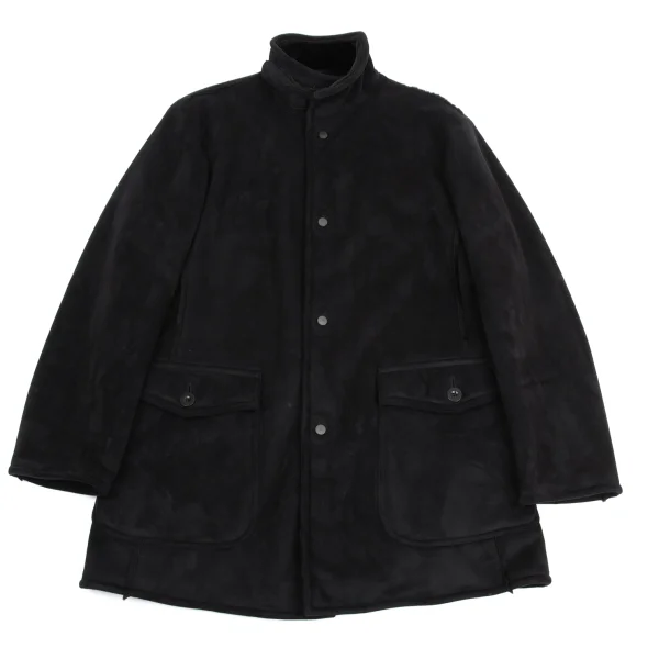 EMPORIO ARMANI Faux Mouton Half Coat Black 50 K-161270_001