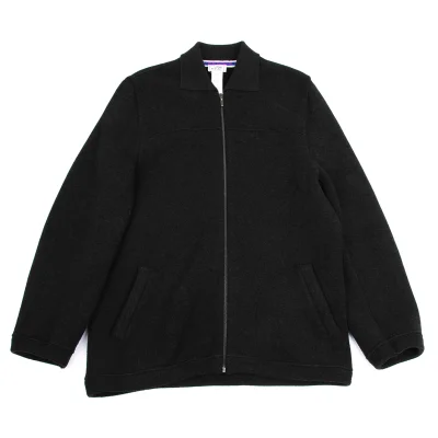 GIANNI VERSACE Angora Blend Zip Knit Blouson