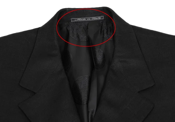 GIANNI VERSACE Medusa Lining Linen Jacket K-161273_003