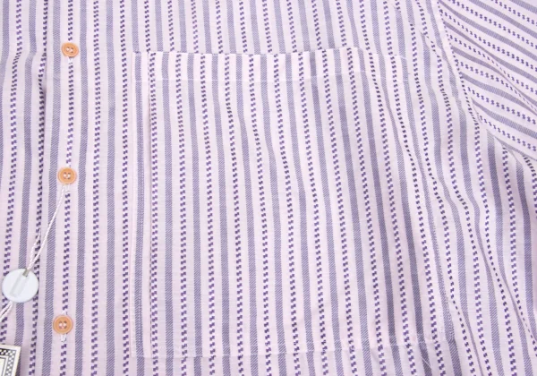 GIANNI VERSACE Checked Stripe Woven Long Sleeve Shirt K-161274_005