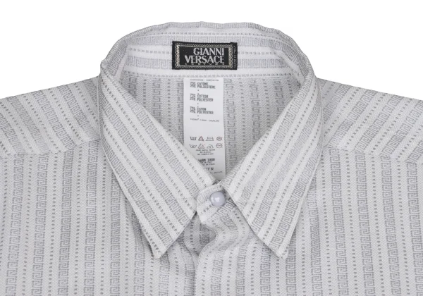 GIANNI VERSACE Spiral Stripe Woven Long Sleeve Shirt K-161276_003