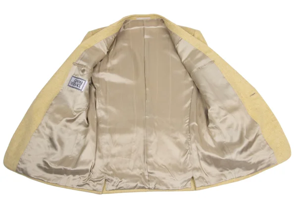GIANNI VERSACE Mottled Pattern Woven Cashmere Jacket K-161277_012