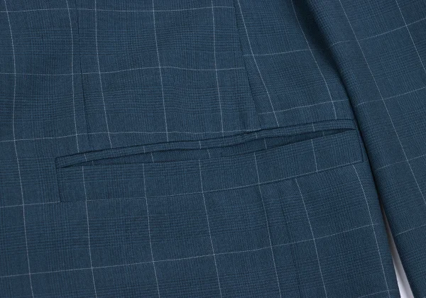GIANNI VERSACE Medusa Metal Button Checked Jacket K-161278_011