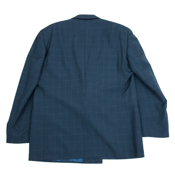 GIANNI VERSACE Medusa Metal Button Checked Jacket K-161278_014