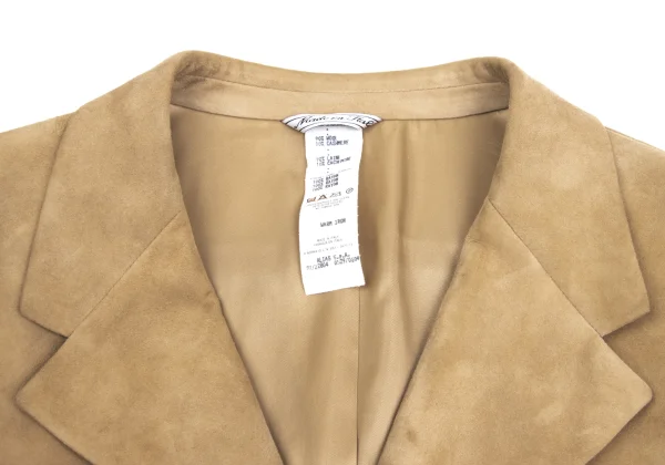 GIANNI VERSACE Suede Switching Wool Jacket K-161279_005