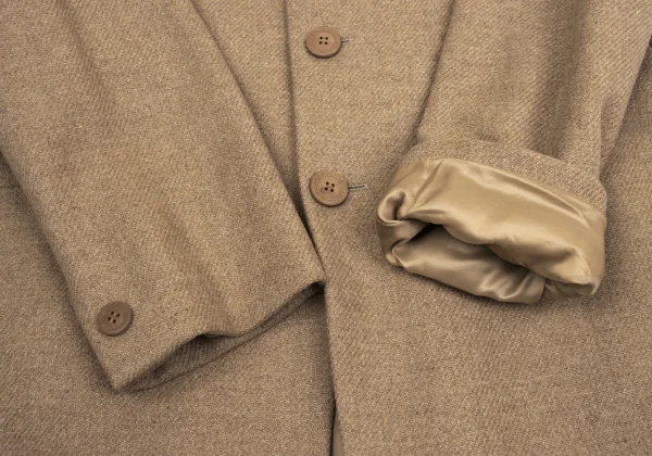 GIANNI VERSACE Suede Switching Wool Jacket K-161279_010