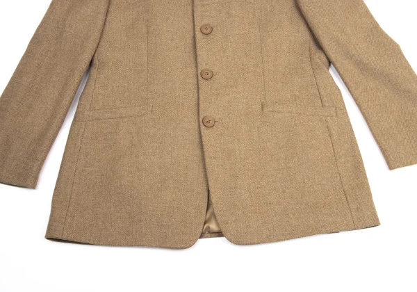 GIANNI VERSACE Suede Switching Wool Jacket K-161279_011