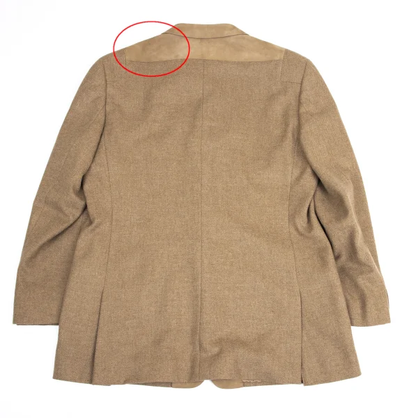 GIANNI VERSACE Suede Switching Wool Jacket K-161279_015