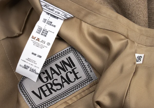 GIANNI VERSACE Suede Switching Wool Jacket K-161279_018