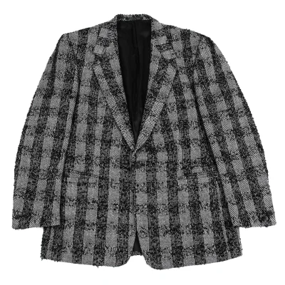 GIANNI VERSACE Checked Tweed Jacket