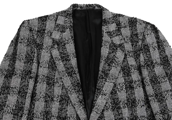 GIANNI VERSACE Checked Tweed Jacket K-161281_002