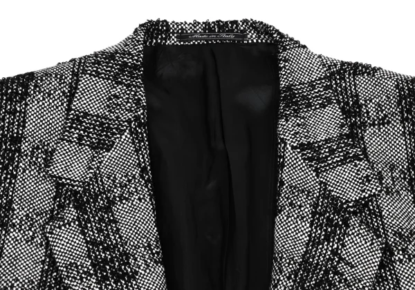 GIANNI VERSACE Checked Tweed Jacket K-161281_003