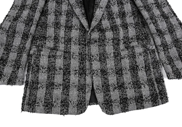 GIANNI VERSACE Checked Tweed Jacket K-161281_009