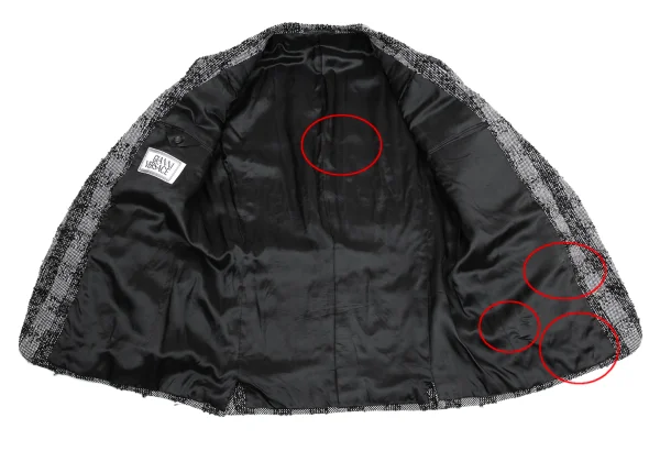 GIANNI VERSACE Checked Tweed Jacket K-161281_012